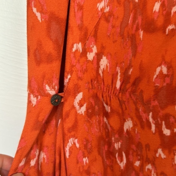NWT Free People fake love orange animal print mini dress - Picture 5 of 9